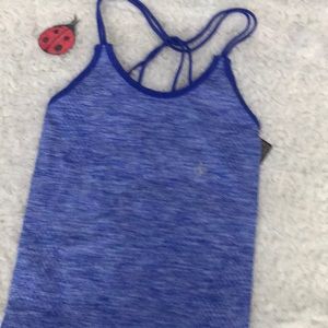 CLEARANCE Blue Strappy Workout tank top